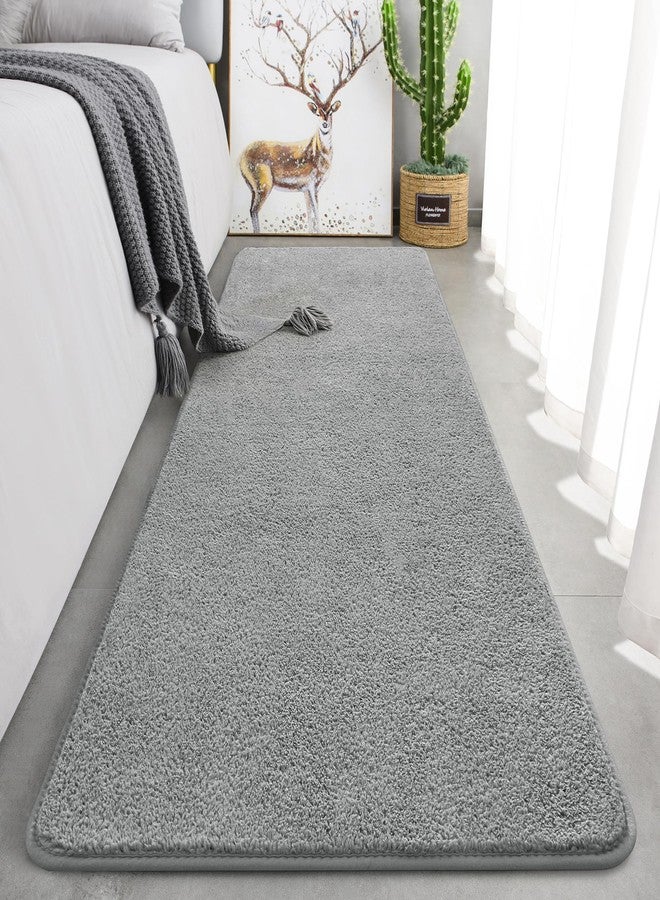 Keeko 2x6 Runner Rug, Grey Bedroom Bedside Runner Rug Small Carpet Living Room Area Throw Rugs for Hallway Soft Indoor Memory Foam Rugs for Teen Kids Classroom Nursery Dorm Laundry Room Decor - Image 5