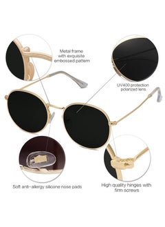 Small Round Polarized Sunglasses For Women Men Classic Vintage Retro Shades Uv400 Sj1014, Gold/Grey - pzsku/ZC645A8E3B2223C9FE7E1Z/45/_/1735817452/53f47d38-0ecf-4e8d-b221-8cadf8119979