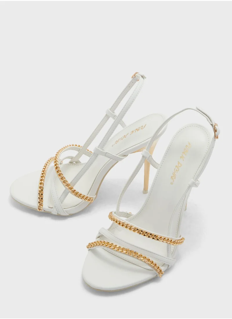 PUBLIC DESIRE Cleopatra Wf High Heel Sandals