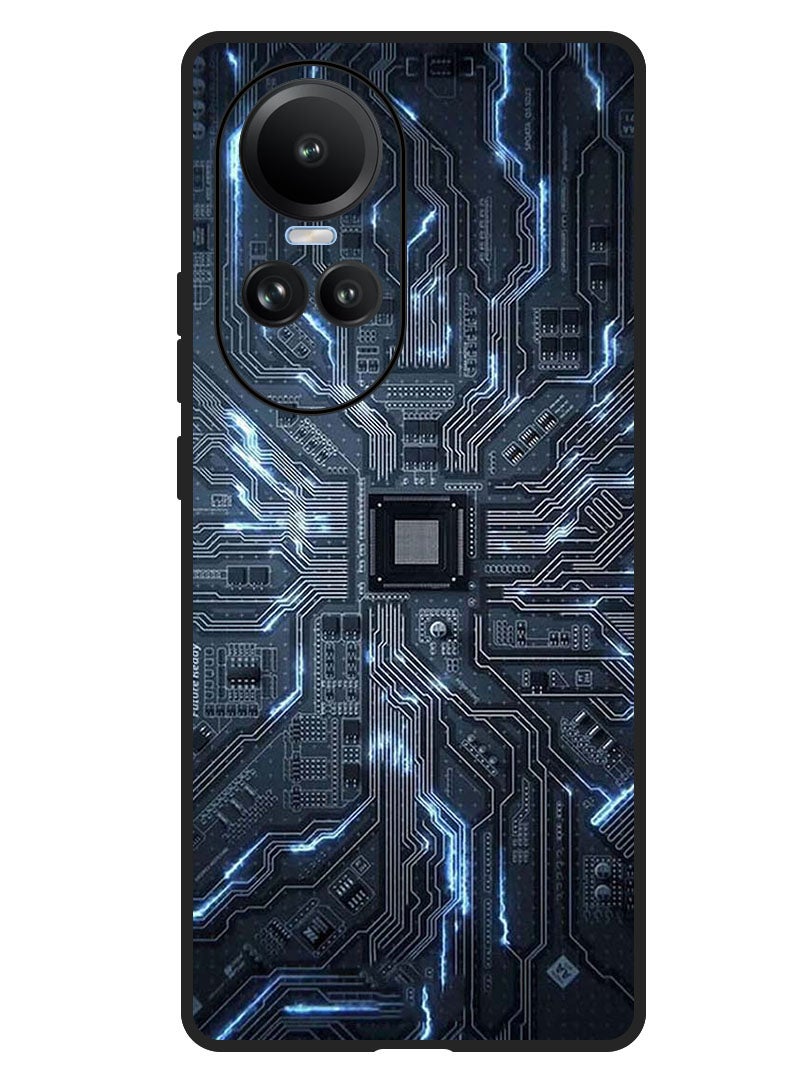 Theodor Protective Case Anti Scratch Shock Proof Bumper Cover For Oppo Reno 10/10 Pro Hardware Circuit - Image 1