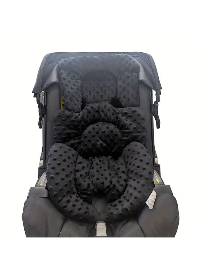 Baby Kids Seat Cushion Dual Color Two Sided Protective Car Seat Pad For Stroller Bassinet Rocking Chair Soft Cozy Warm - Image 4