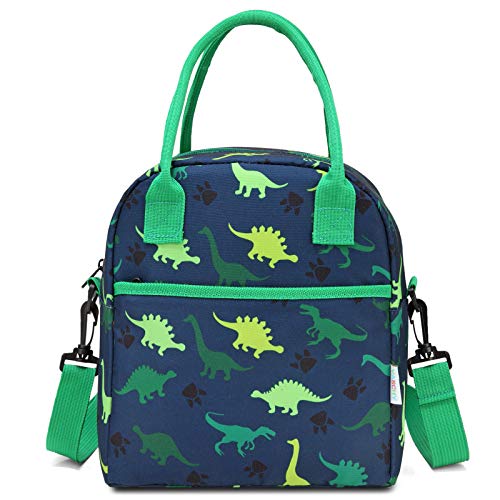 VASCHY Lunch Box Bag for Kids, Insulated Lightweight Lunch Box Tote for Toddler Boys and Girls School Daycare Kindergarten Dinosaur - Image 1
