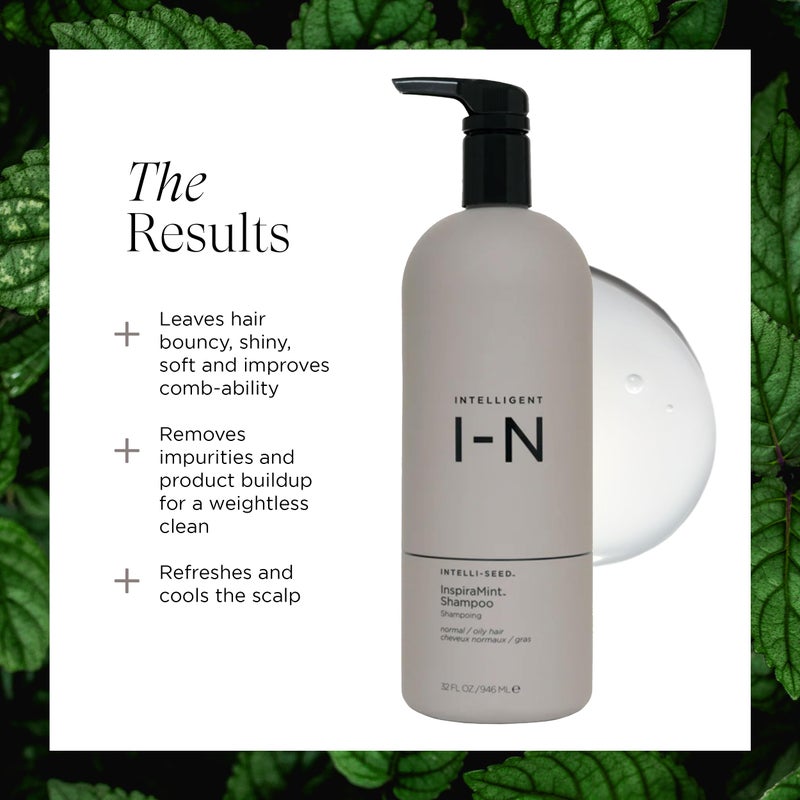 Intelligent Nutrients InspiraMint Shampoo, Invigorating Organic Mint Daily Shampoo for Fine and Oily Hair, Balancing, Refreshing, Color-Safe, Vegan, 32 Fl Oz - Image 3