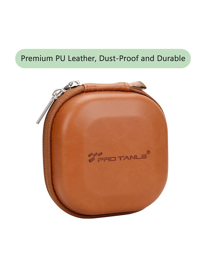 PRO TANLE Filter Hard Storage Case PU Leather Protective Bag Dust-Proof Carrying Punch Holds 5PCS up to 82mm Filters for UV CPL ND Graduated Neutral Density Filters  - Image 2