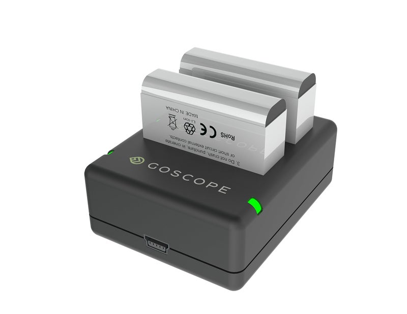 GOSCOPE HERO4 Dual Charging Dock + Spare Battery - HERO4 / HERO4 Black / HERO4 Silver / HERO4 White - Image 2