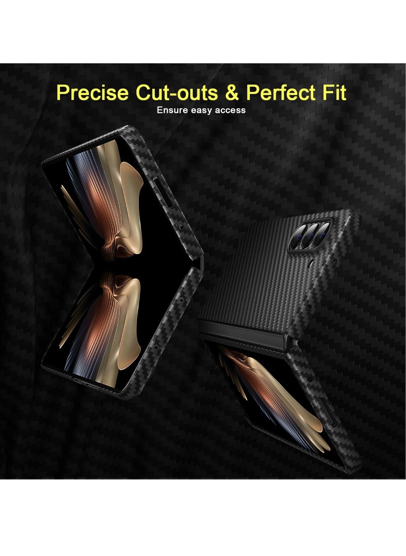 Aookay Case For Samsung Galaxy Z Fold 5, Real Aramid Fiber Precise Hole Position With Ultra Slim Protective Shockproof Cover For Z Fold 5  - Image 4