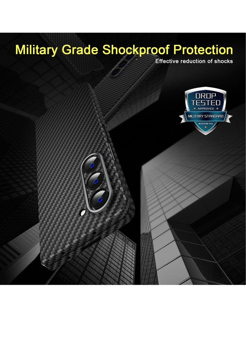 Aookay Case For Samsung Galaxy Z Fold 5, Real Aramid Fiber Precise Hole Position With Ultra Slim Protective Shockproof Cover For Z Fold 5  - Image 5