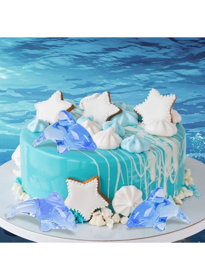 ArtCreativity ArtCreativity Acrylic Dolphin Cake & Cupcake Toppers, Set of 24, Mini 2 Inch Dolphin Figurines, Decorations for Sea, Nautical, Mermaid, & Baby Shower Parties, Fun Party Favors, Goodie Bag Fillers  - Image 5