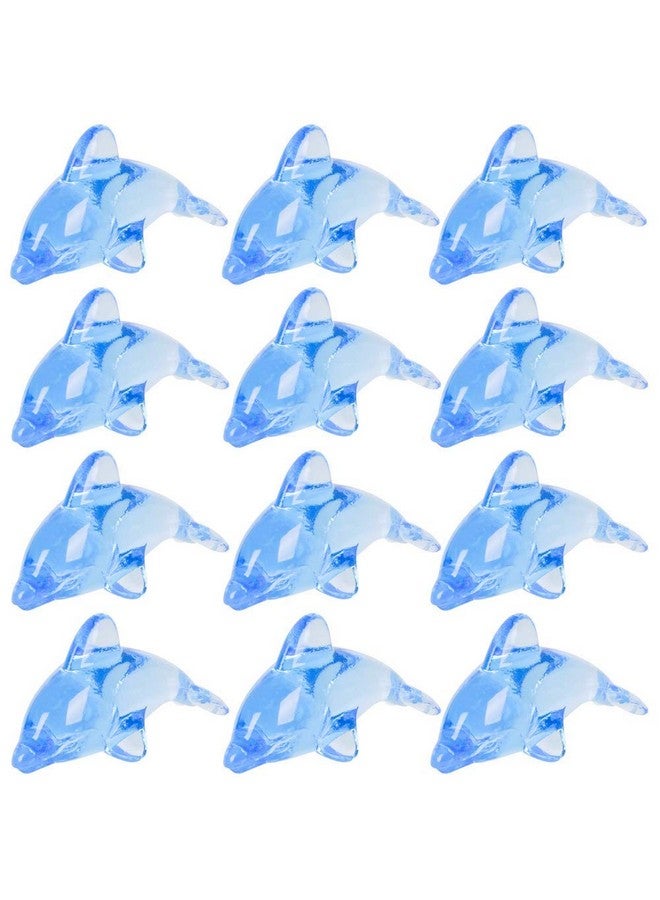 ArtCreativity ArtCreativity Acrylic Dolphin Cake & Cupcake Toppers, Set of 24, Mini 2 Inch Dolphin Figurines, Decorations for Sea, Nautical, Mermaid, & Baby Shower Parties, Fun Party Favors, Goodie Bag Fillers  - Image 1
