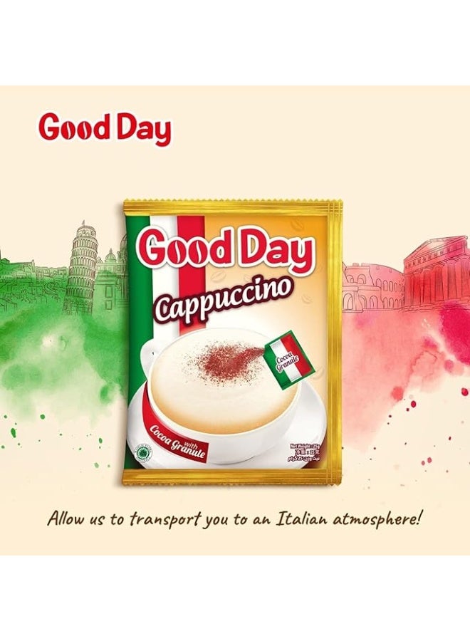 Good Day Cappuccino Italian Style Instant Coffee Mix - 10 Sachets - Image 2