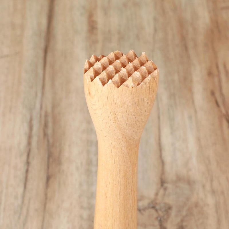 Matwsec Wooden Muddler for Cocktails, Durable Muddler for Lemonade, Professional Bar Muddler Tool, Home and Bar Cocktail Muddler for Mojitos, Fruit Drinks (10 Inch) - Image 5
