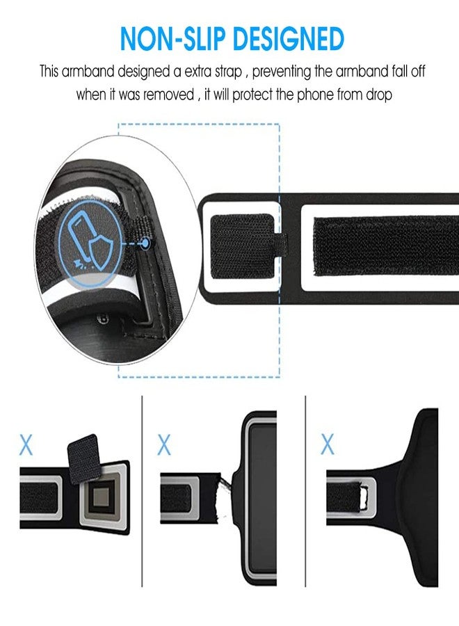 Optifit® Armband for Mobile Phone Running, Waterproof Phone Holder for Running for iPhone 13, 12, 11, XR, Elastic Arm Band with Card Holder for Under 6.5in 's Mobile - Image 4