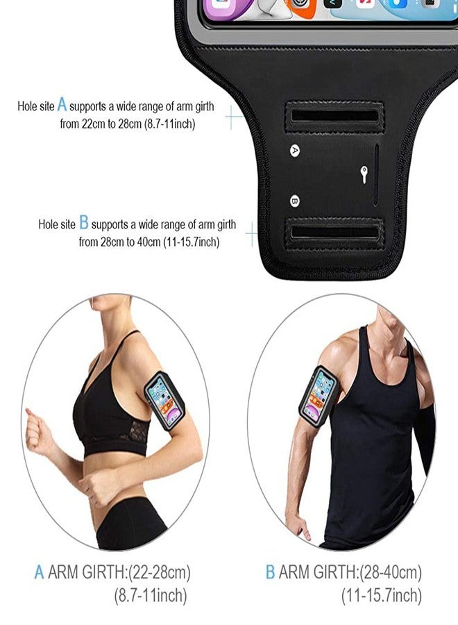 Optifit® Armband for Mobile Phone Running, Waterproof Phone Holder for Running for iPhone 13, 12, 11, XR, Elastic Arm Band with Card Holder for Under 6.5in 's Mobile - Image 5