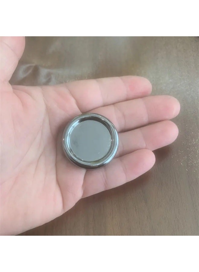 ACEdc Milk Cover Mini Pop Coin Milk Cover PPB Fingertip Gyro EDC Metal Decompression Toy Boyfriend-Color:Push Card (black)-Specifications:ACEdc Milk Cover - Image 4