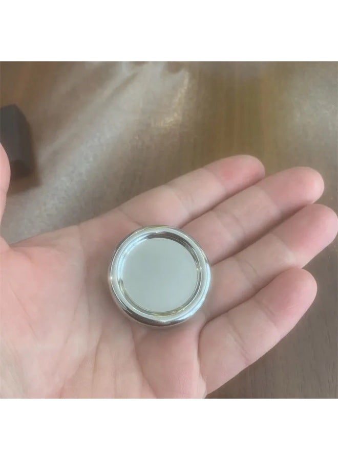 ACEdc Milk Cover Mini Pop Coin Milk Cover PPB Fingertip Gyro EDC Metal Decompression Toy Boyfriend-Color:Push Card (black)-Specifications:ACEdc Milk Cover - Image 5