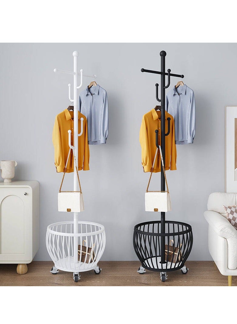 Beauenty Multi-Functional Metal Clothes Rack, Hall Tree Coat Hanger Holder Home Enterway Tree Clothes Storage Stand for Coat, Hat, Clothes, Scarves, Handbags, Umbrella  - Image 2