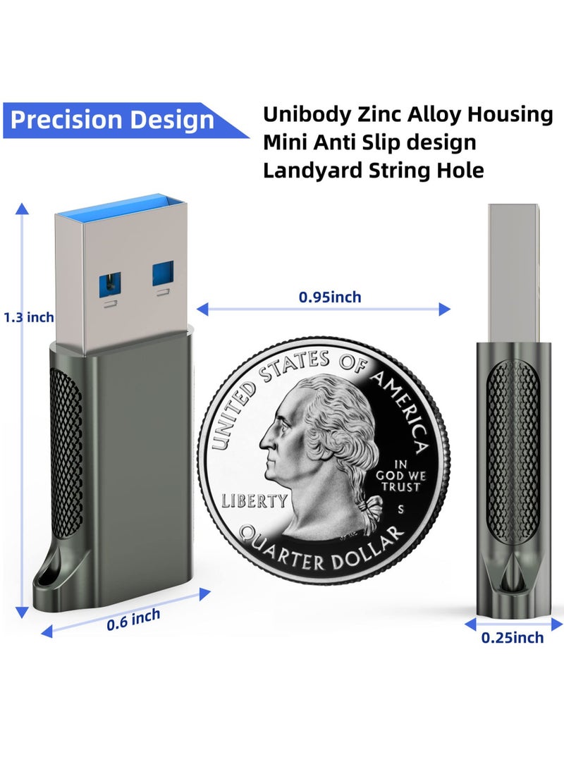 USB C Female to A Male Adapter 3.1 Gen 2 True 10Gbps Type Converter Support Charging Audio Data Transfer USB-C - Image 4