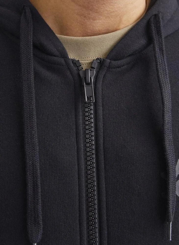 JACK & JONES  Logo Zip Through Hoodie for Men | Best Price UAE