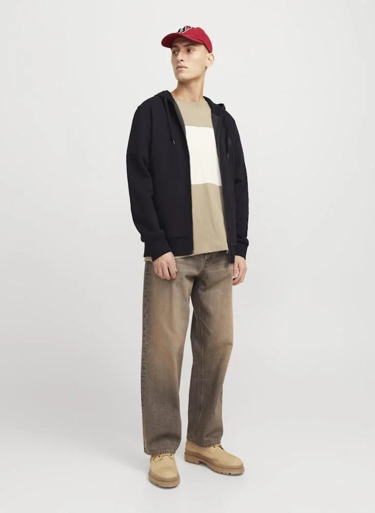 JACK & JONES  Logo Zip Through Hoodie for Men | Best Price UAE