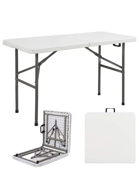 Folding Picnic Table White 120X73X60Cm