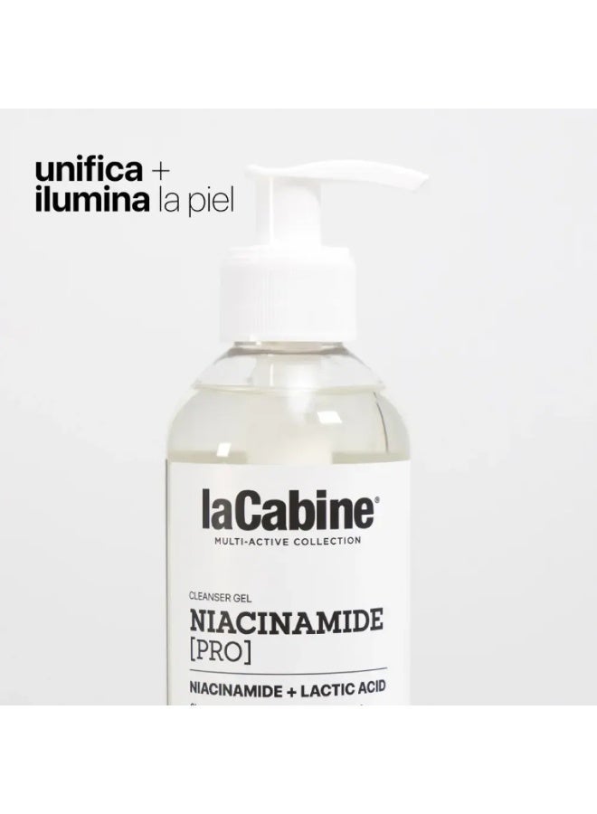 La Cabine Niacinamide Pro & Lactic Acid Cleansing Gel for Skin Purifying and Brightening - 250 ml - Image 2