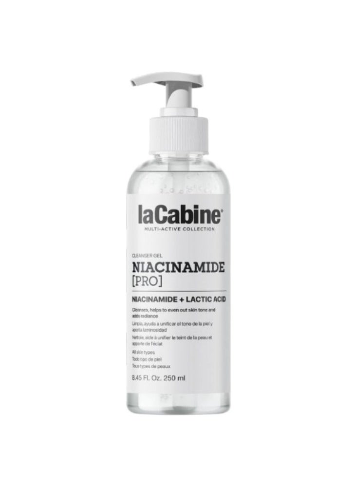 La Cabine Niacinamide Pro & Lactic Acid Cleansing Gel for Skin Purifying and Brightening - 250 ml - Image 1
