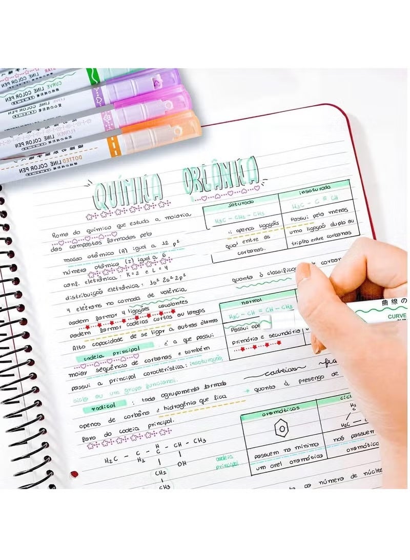 Colored Highlighters Set for Adults and Kids, Perfect for Drawing, Sketching and Diary - Image 2