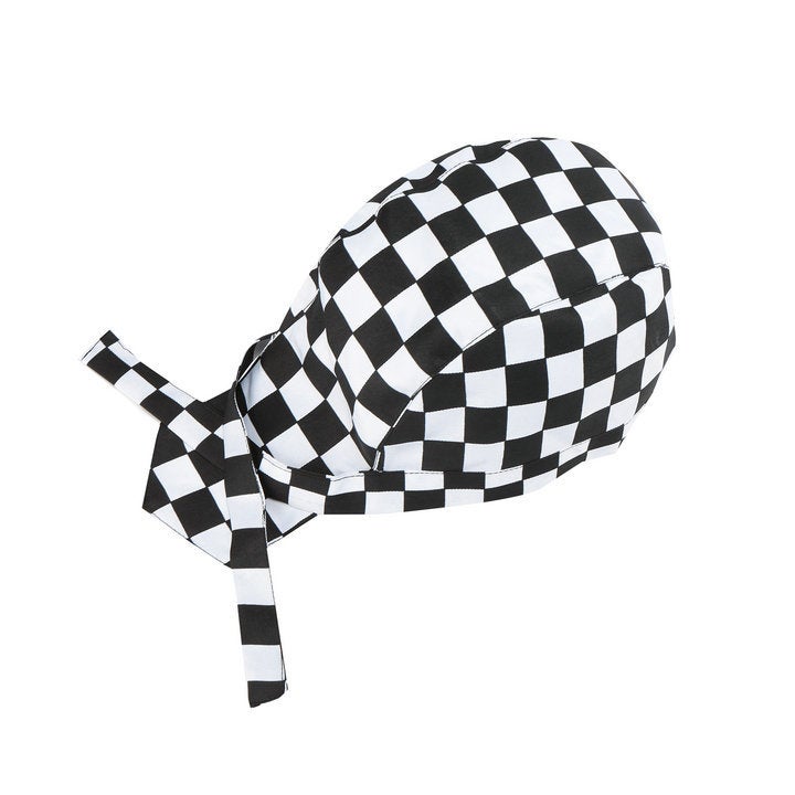 Pirate Chef Cap with Streamer Unisex Work Hat Color stripe  - Image 3