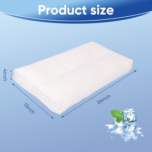 MINUPWELL Cooling Knee Pillow for Side Sleeper, 4"Leg Pillow for Side Sleeping, 100% Cooling Fabric Pillow for Between Knees While Sleeping - High Support Alternative for Relieving Leg, Back, and Knee Pain - Image 4