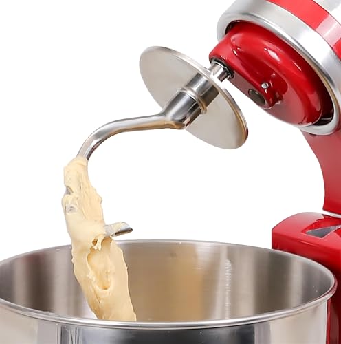 FavorKit Stainless Steel Dough Hook Attachment for KitchenAid Stand Mixer, Dishwasher Safe Replacement for 4.5QT & 5QT Tilt-Head Models - Efficient Kneading for Bread, Pizza, Pasta... - Image 1
