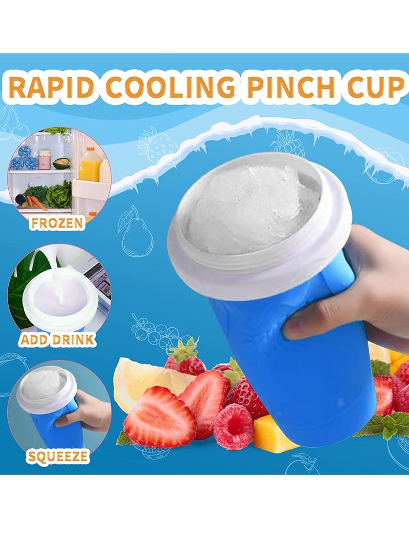 إلترازون Slushy Maker Cup, Slushy Maker Ice Frozen Squeeze Cup Cooling Maker Cup Freeze Mug Milkshake Smoothie Mug - Image 2