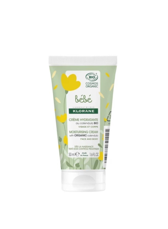 Klorane Baby Organic Calendula Moisturizing Cream 50ml - Image 1