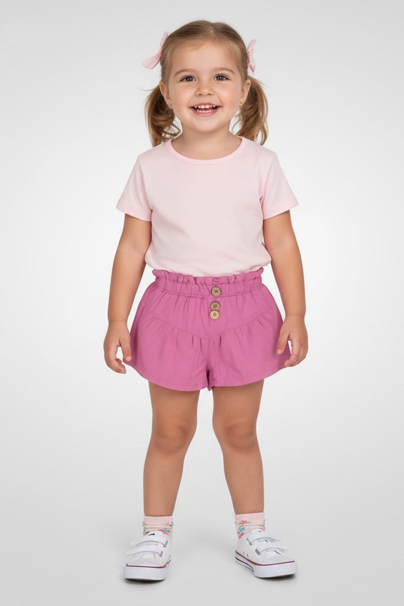 Nanette lepore Toddlers Girl 2Pcs Floral Print Basic Shorts, Multicolor - Image 1