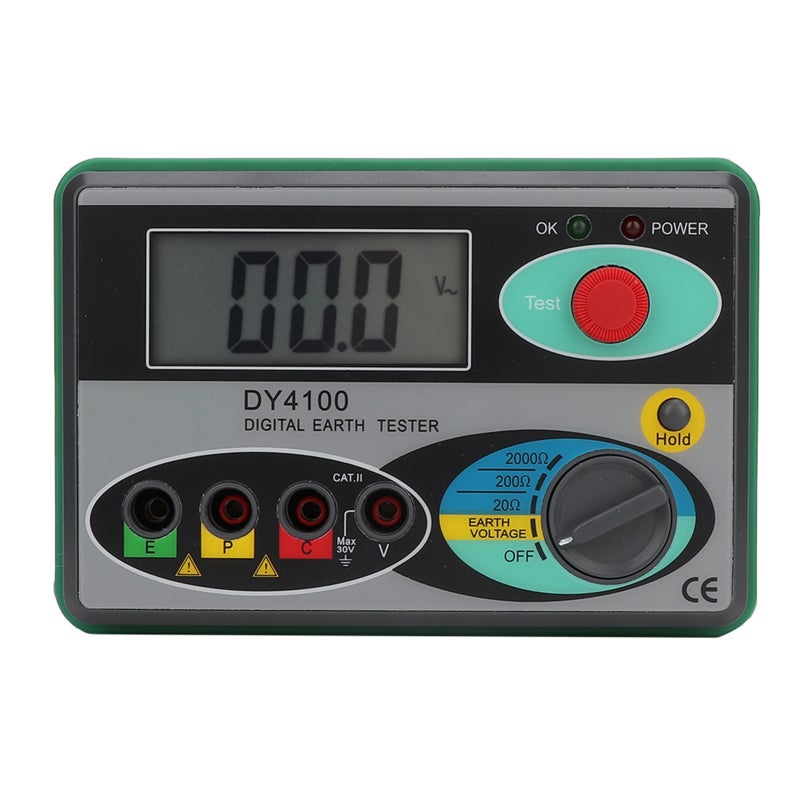 Digital LCD Tester: Large LCD Screen Display, Dust-proof Structure - Earth Resistance Tester for Industrial Electrical Testing, Outdoor Power System Maintenance - Image 3
