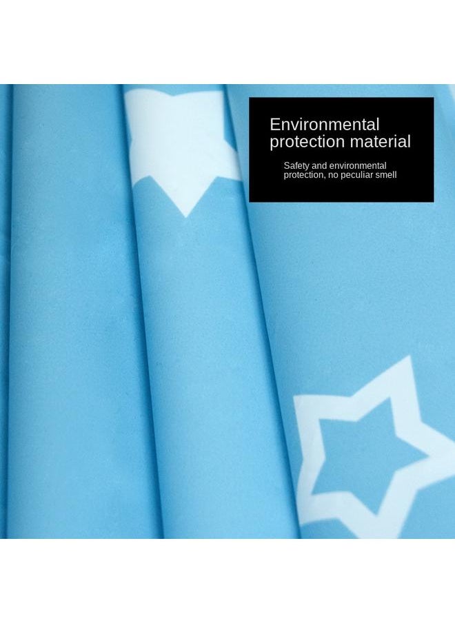 Bluejw - Bathroom Waterproof Shower Curtain Fabric Non-perforated Shower Curtain Suit Bathroom Water Retaining Thickened Warm Door Curtain Window Curtain - Image 1