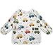 Bolaz Painting Smocks for Kids 24 Art Smocks Eating with Pockets Childish Truck Excavator Waterproof Long Sleeve Toddler Infant Children Apron - Image 3