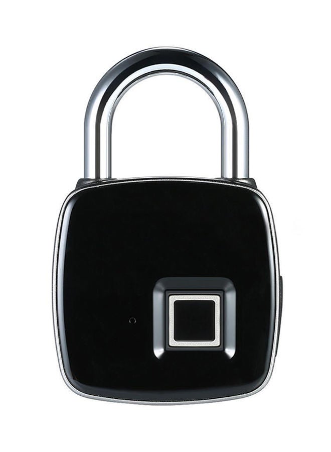 NIBEMINENT USB Rechargeable Smart Keyless Fingerprint Lock Black 4.7 X 1.5 7.5cm 