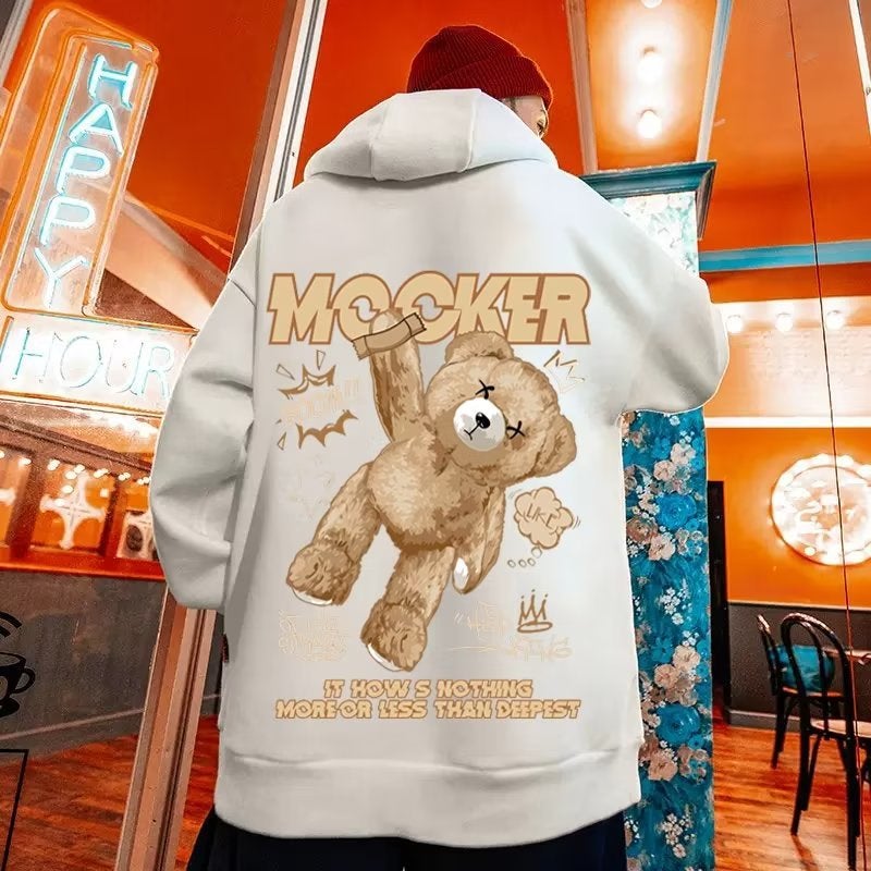 Plus Size Wei Yi Men'S Fleece-Lined Ins Chao Brand Plus Fat Increase Fat Man Loose Pullover Jacket 300Kg - Image 5