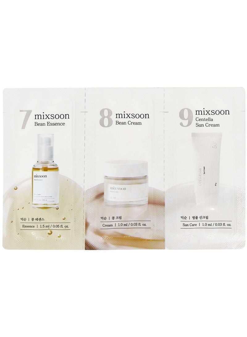 mixsoon Bean Essence & Bean Cream & Centella Sun Cream - 3*1.0ml - Image 1
