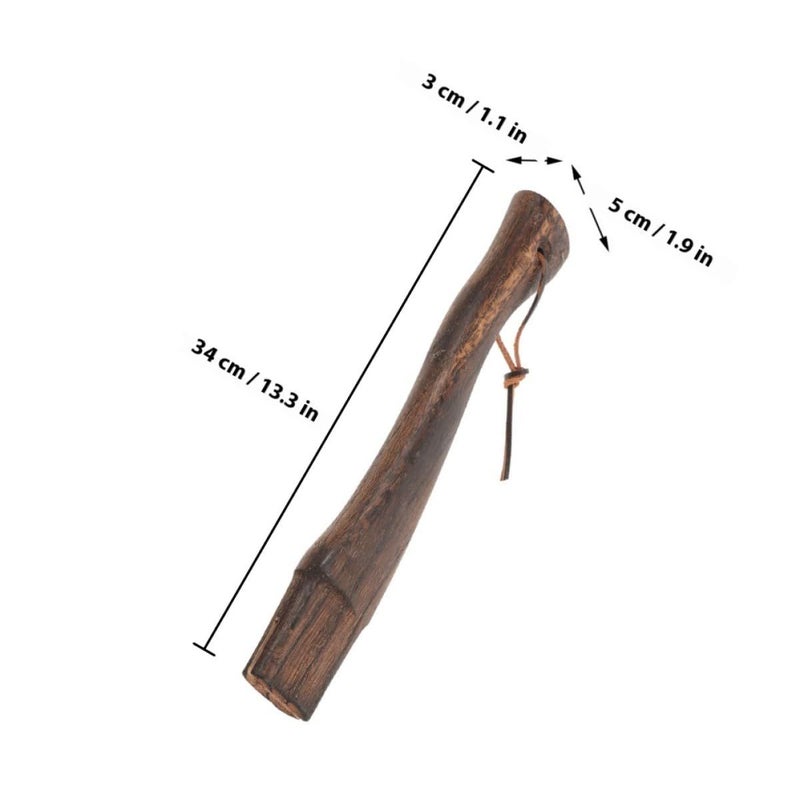33cm Wooden Axe Handle Replacement Set 2PCS Ergonomic Anti Slip for Axe Repair Outdoor Gardening Tools - Image 3