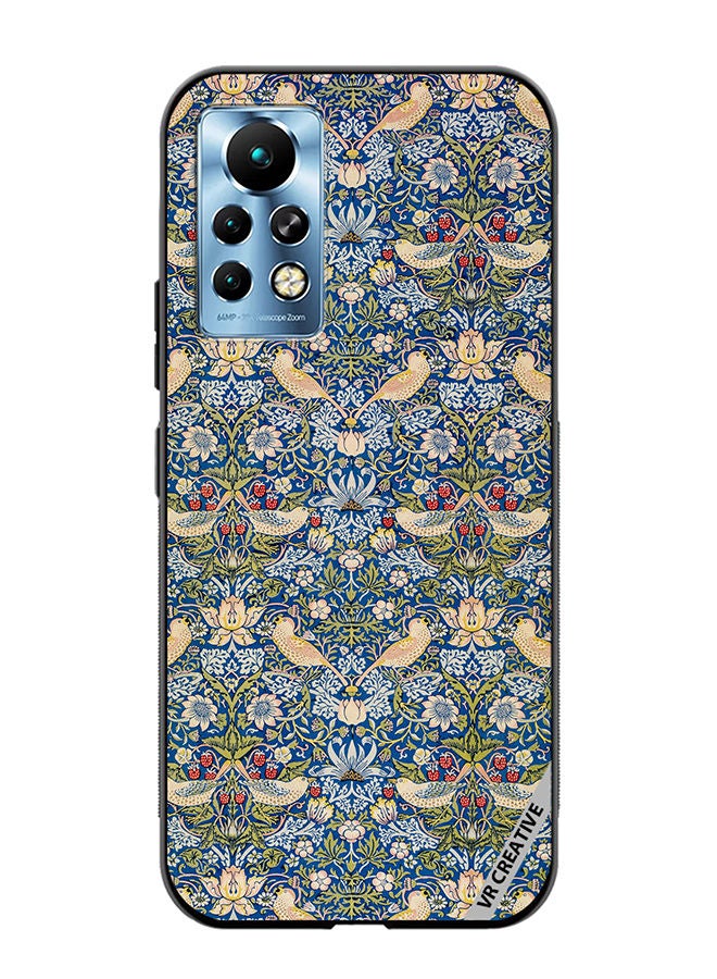 VR CREATIVE Protective Case Cover For Infinix Note 11 Pro Splash Flower Design Multicolour - Image 1