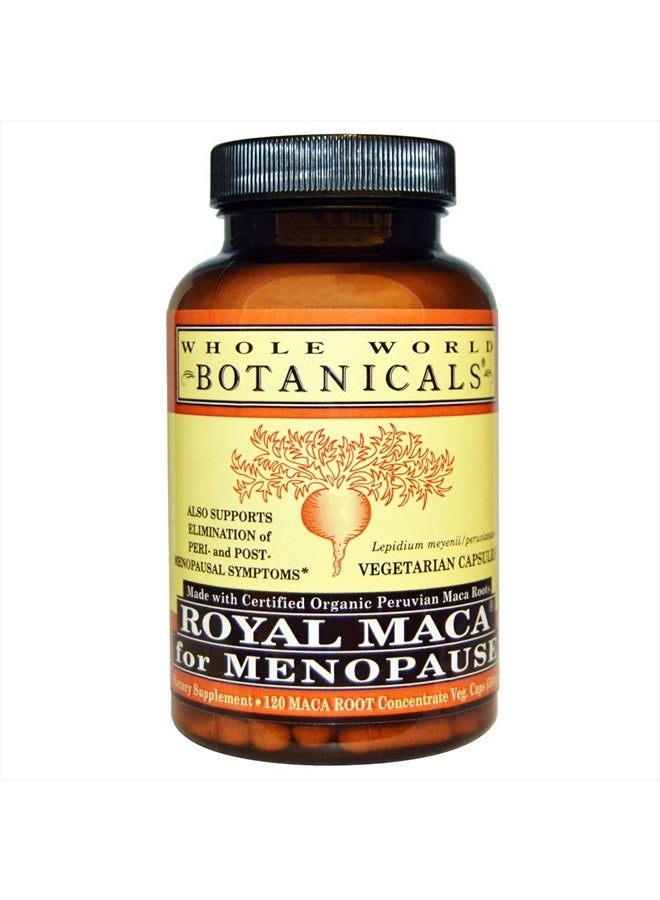 WHOLE WORLD BOTANICALS Royal Maca For Menopause, 120 CT