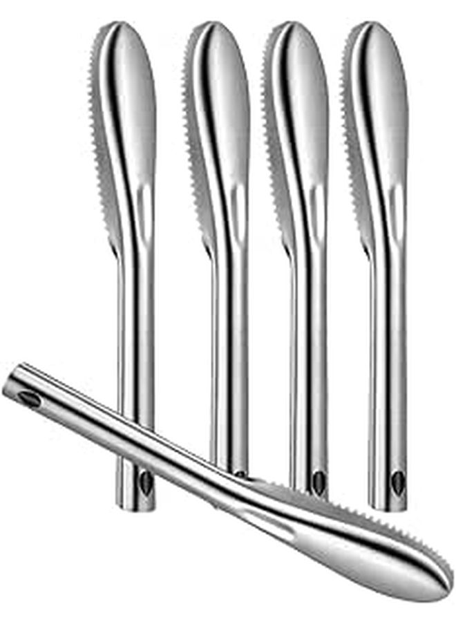 4 Pcs Stainless Steel Fish Scaler Remover Set Manual Fish Skin Cleaner Metal Seafood Scale Remover For Kitchen Household Use - Image 1