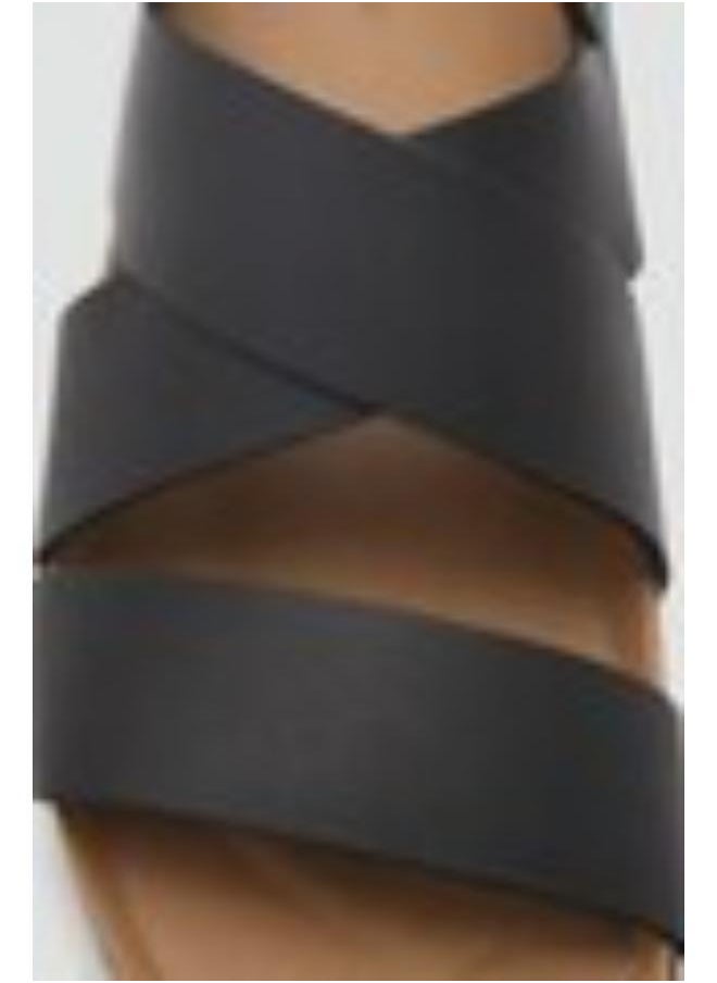 Mango Man Casual Crossed Leather Buckle Sandal  - Image 4