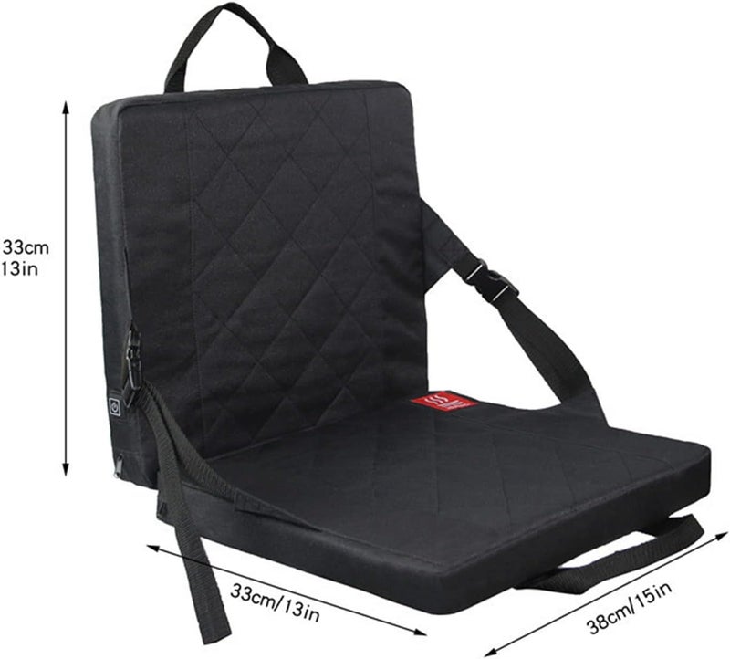 klarako Heated Seat Cushion, Portable Foldable Stadium Seats with Heated Back and Cushion, Heated Stadium Cushion Chair Cushion for Outdoor Camping Games Sports - Image 5