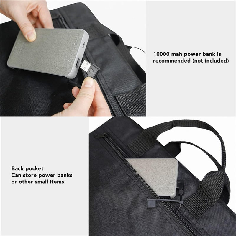 klarako Heated Seat Cushion, Portable Foldable Stadium Seats with Heated Back and Cushion, Heated Stadium Cushion Chair Cushion for Outdoor Camping Games Sports - Image 4