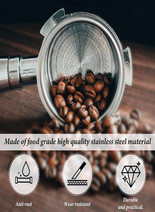 TQEONKL Reusable 51mm Coffee Filters Cups 2Pcs, Stainless Steel Espresso Coffee Filters Double Layer Pressurized Portafilter Filter Baskets Fit for Delonghi EC5 / EC7 / EC9 (51mm/2inch, Count, 2) - Image 4