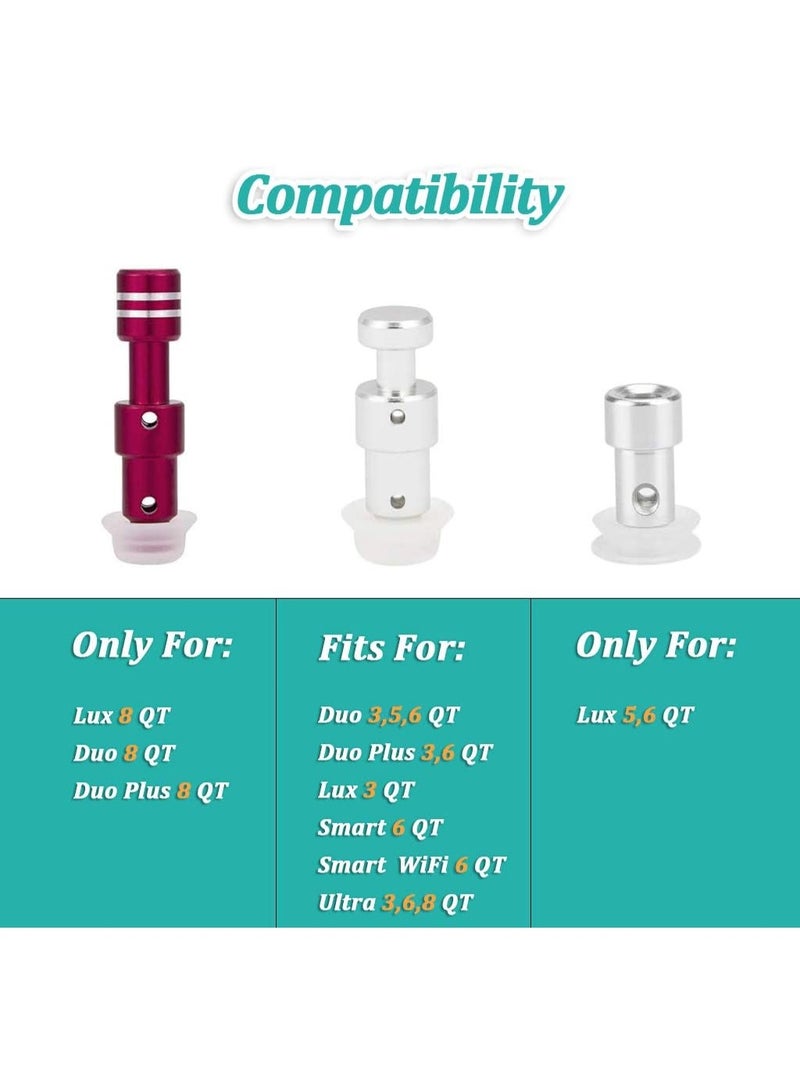 2 Pack Float Valve Replacement with 6 Silicone Gasket Caps, for Pressure Cooker Duo/Duo Plus/Lux 8 Quart, Sealing Spare Parts - Image 3