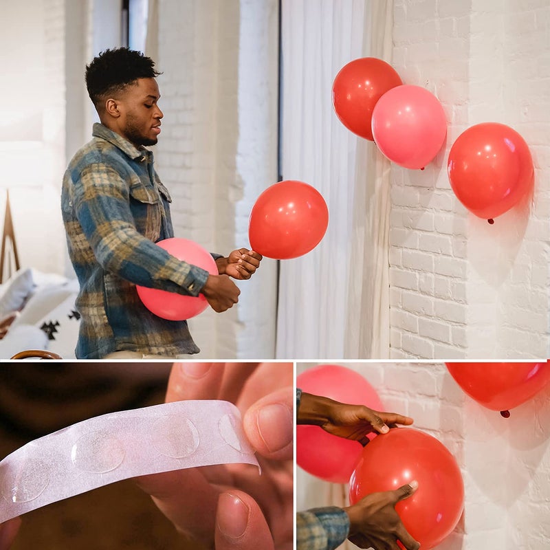 Festiko 1000 pcs Glue Point Clear Balloon Glue Removable Adhesive Dots Dots of Glue Tape for Balloons Party or Wedding Decoration - Image 3