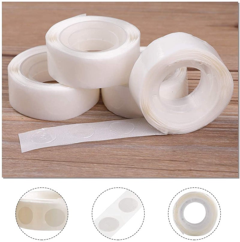 Festiko 1000 pcs Glue Point Clear Balloon Glue Removable Adhesive Dots Dots of Glue Tape for Balloons Party or Wedding Decoration - Image 2